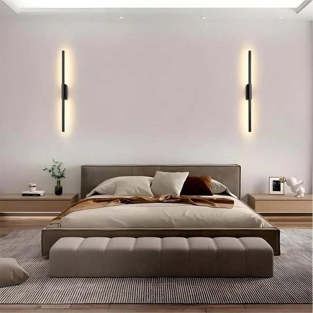 Arandela de Pared LED Negra Minimalista