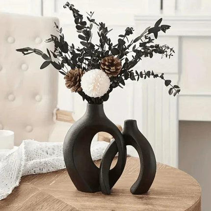 Vaso Decorativo para Sala de Cerámica para Mesa 2 en 1