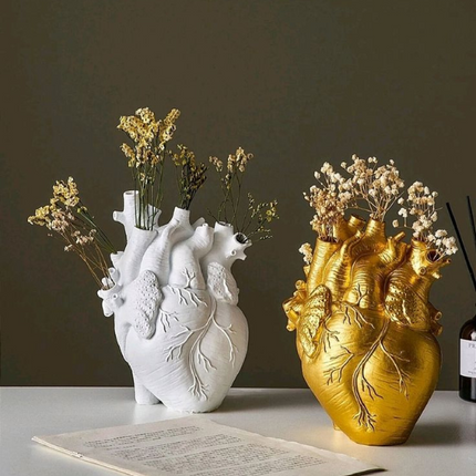 Vaso Decorativo para Sala de Ceramica Corazón