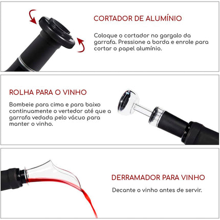 Abrelatas de vino eléctrico 