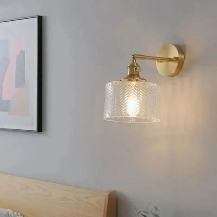 Arandela de Pared Dorada Metal Clásico y Vídeo