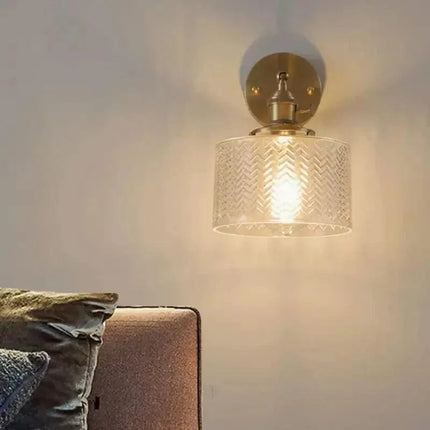 Arandela de Pared Dorada Metal Clásico y Vídeo