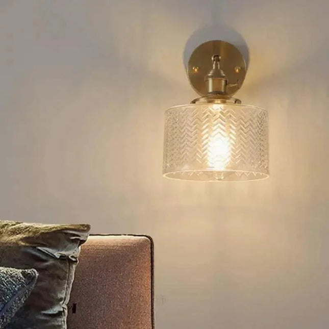 Arandela de Pared Dorada Metal Clásico y Vídeo