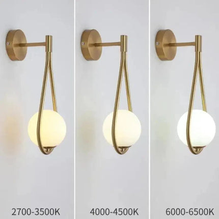Arandela de Pared Gota Minimalista en Metal