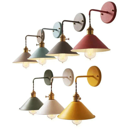 Arandela de Pared Industrial Macarrones con Lámpara