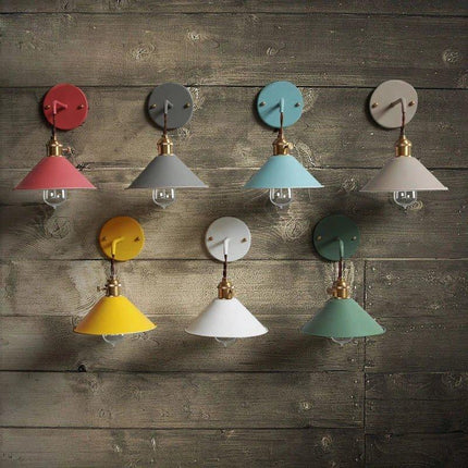 Arandela de Pared Industrial Macarrones con Lámpara