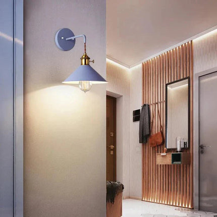 Arandela de Pared Industrial Macarrones con Lámpara