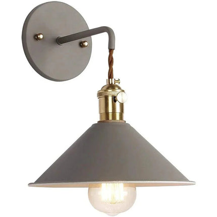 Arandela de Pared Industrial Macarrones con Lámpara