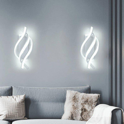Arandela de Pared LED Espiral Moderna
