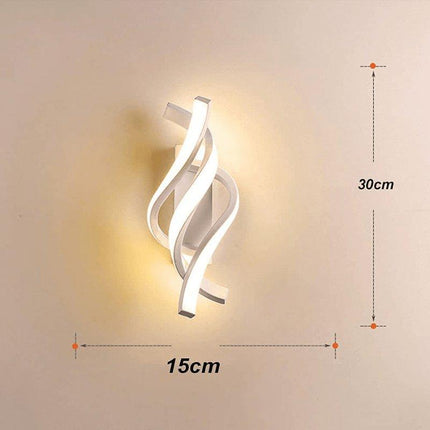 Arandela de Pared LED Espiral Moderna
