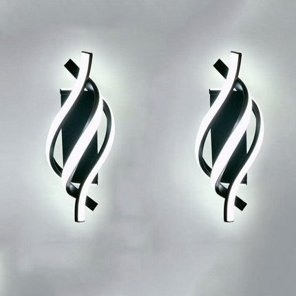 Arandela de Pared LED Espiral Moderna