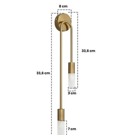 Arandela de Pared LED Colgante Sofisticada Doble