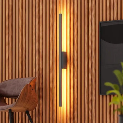 Arandela de Pared LED Negra Minimalista
