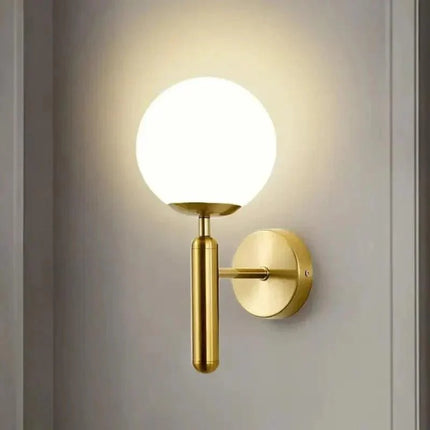 Arandela de Pared Moderna Dorada en Metal