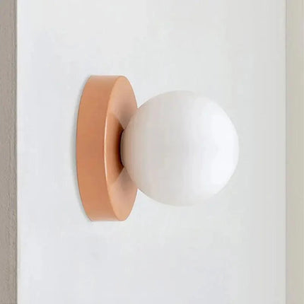 Arandela de Pared para Dormitorio Globo de Vidrio