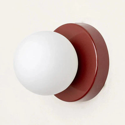 Arandela de Pared para Dormitorio Globo de Vidrio