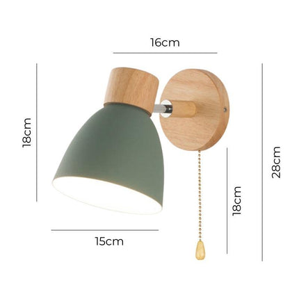Arandela de Pared de Madera
