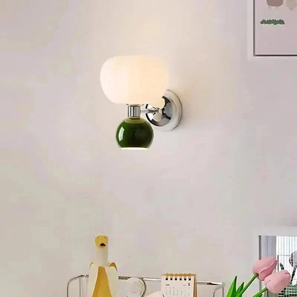 Arandela Doble Interior y Decorativa Estilo Calabaza