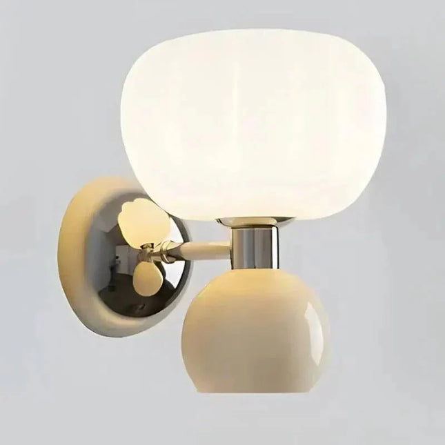 Arandela Doble Interior y Decorativa Estilo Calabaza