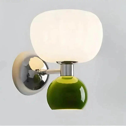 Arandela Doble Interior y Decorativa Estilo Calabaza