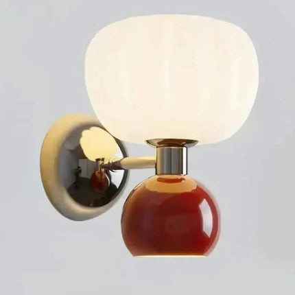 Arandela Doble Interior y Decorativa Estilo Calabaza
