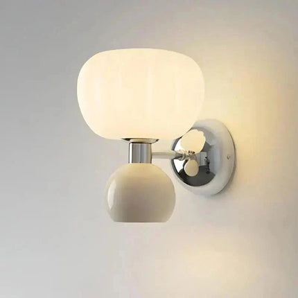 Arandela Doble Interior y Decorativa Estilo Calabaza
