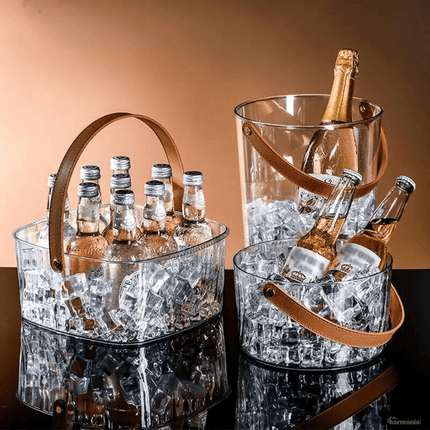 Balde de Hielo Acrílico Cerveza Champagne - Zenithi Hogar