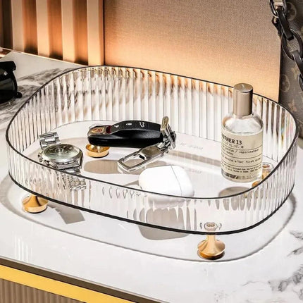 Baneja Decorativa Espejada para Baño Ovalada