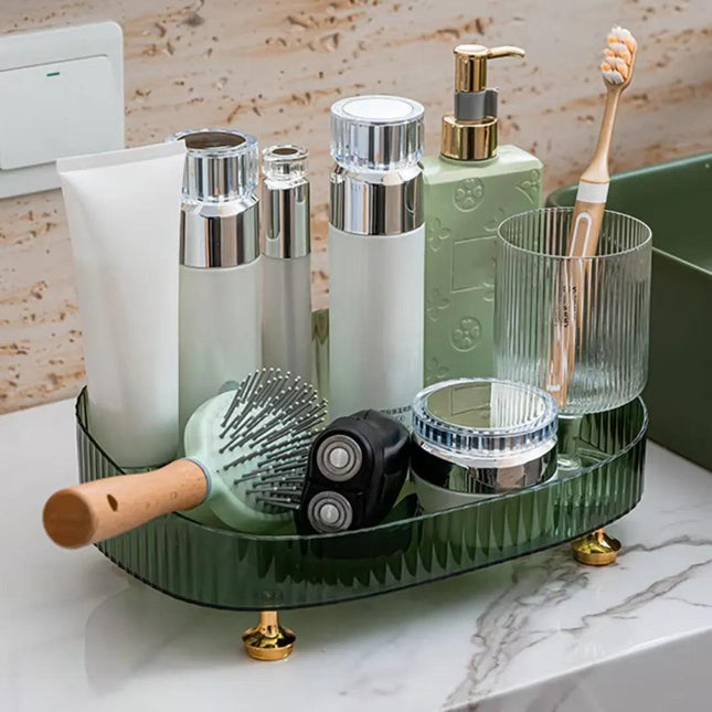 Baneja Decorativa Espejada para Baño Ovalada