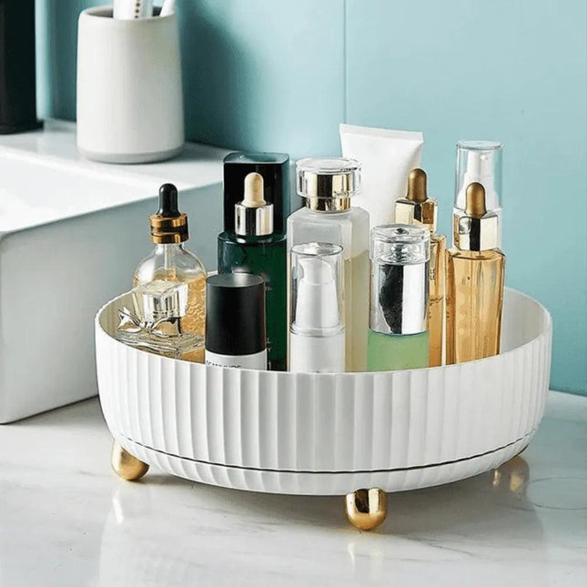 Bandeja Decorativa para Baño Organizadora Redonda