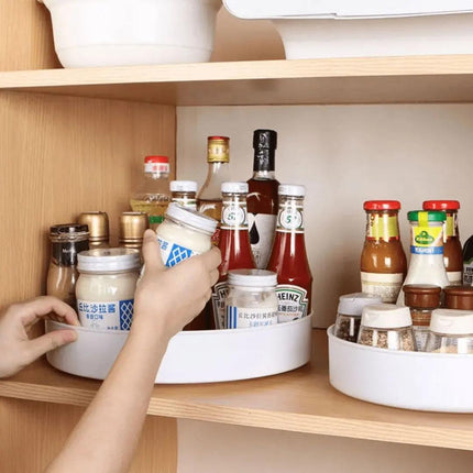 Bandeja Organizadora Decorativa para Cocina Redonda Giratoria 
