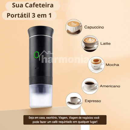 Cafetera Eléctrica Portátil 3 en 1 - Zenithi Hogar 