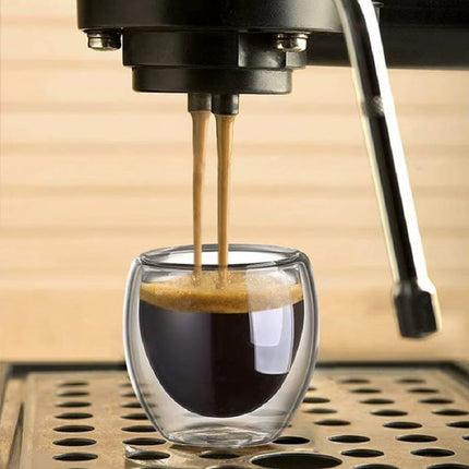 Vaso de Vidrio de Pared Doble Rincón del Café y Té - Zenithi Hogar