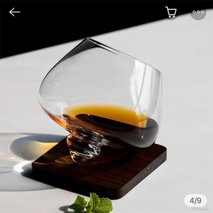 Copa de Whisky Cristal Barriga Rotativa - Zenithi Hogar