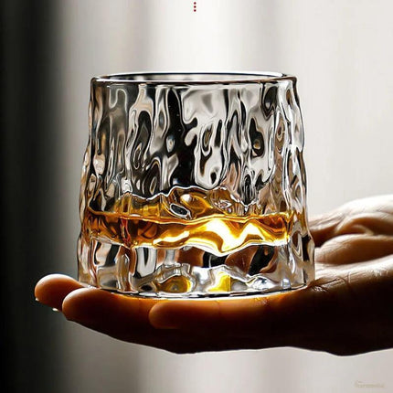 Copa de Whisky Cristal con Base Rotativa Bar en Casa - Zenithi Hogar