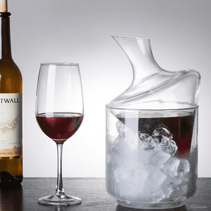 Decantador de Vino y Whisky Balde de Hielo Vidrio Bar - Zenithi Hogar