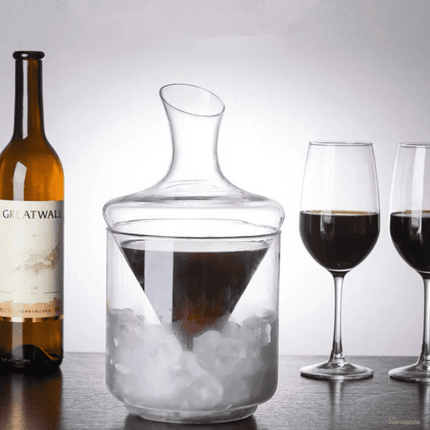 Decantador de Vino y Whisky Balde de Hielo Vidrio Bar - Zenithi Hogar