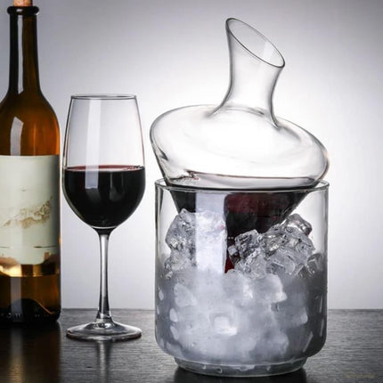 Decantador de Vino y Whisky Balde de Hielo Vidrio Bar - Zenithi Hogar