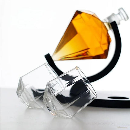 Decantador de Vino y Whisky Vidrio Diamante Home Bar - Zenithi Hogar