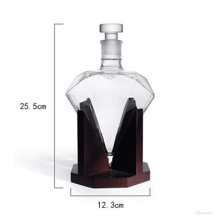 Decantador de Vino y Whisky Vidrio Diamante Home Bar - Zenithi Hogar