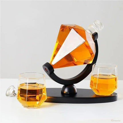 Decantador de Vino y Whisky Vidrio Diamante Home Bar - Zenithi Hogar