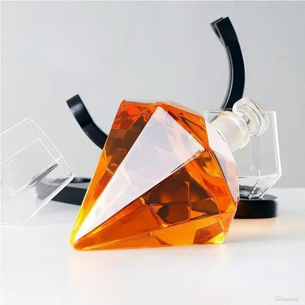 Decantador de Vino y Whisky Vidrio Diamante Home Bar - Zenithi Hogar