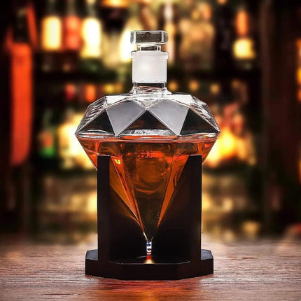 Decantador de Vino y Whisky Vidrio Diamante Home Bar - Zenithi Hogar