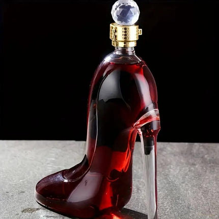 Decantador de Vino y Whisky Vidrio Zapato - Zenithi Hogar