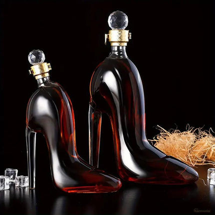 Decantador de Vino y Whisky Vidrio Zapato - Zenithi Hogar