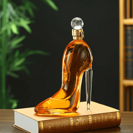 Decantador de Vino y Whisky Vidrio Zapato - Zenithi Hogar