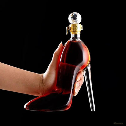 Decantador de Vino y Whisky Vidrio Zapato - Zenithi Hogar