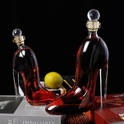 Decantador de Vino y Whisky Vidrio Zapato - Zenithi Hogar