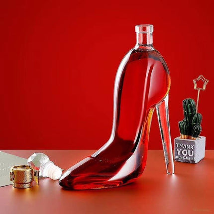 Decantador de Vino y Whisky Vidrio Zapato - Zenithi Hogar