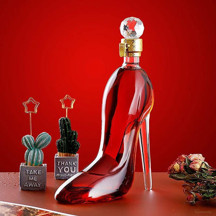 Decantador de Vino y Whisky Vidrio Zapato - Zenithi Hogar